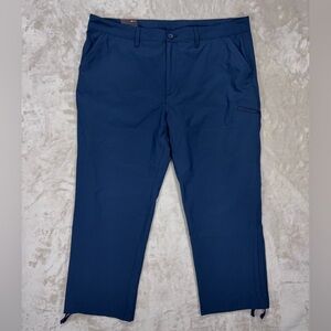 NWT Eddie Bauer Ripstop Crop Pants Blue Womens 16